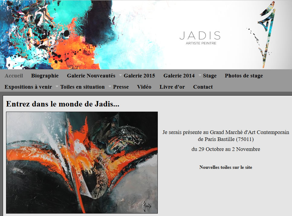 Jadis, artiste peintre abstrait